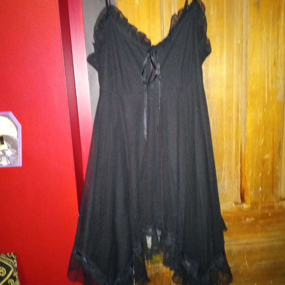 Black baby doll dress